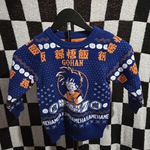 BoxLunch Dragonball Z Gohan ugly sweater boys size 5T